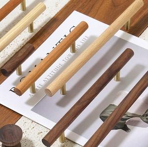 Premium Wooden <b>Pull</b> Handle Set Artisan Crafted Cabinet Knobs Contemporary Wooden <b>Bar</b> <b>Pulls</b> Smooth Finish Drawer Handles Nordic - Product Image 4