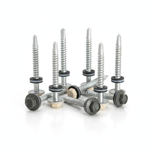 สกรูหัวหกเหลี่ยมเจาะเองได้ รุ่น PDC 12 เหล็กกล้าคาร์บอน คลาส 4.8 และ 6.8 ชุบกัลวาไนซ์/สังกะสี เกลียวหยาบ นิ้ว - Product Image 1