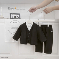 Meilleurs fournisseurs meilleure performance ensemble formel pour garçons enfants mariage école costume anniversaire cérémonie toile qualité école porter