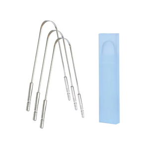 Raspador de Lengua de Acero Inoxidable y Plástico, Reutilizable, en Forma de U, Portátil, para un Aliento Fresco Todo el Día, Ecológico y Duradero - Product Image 5