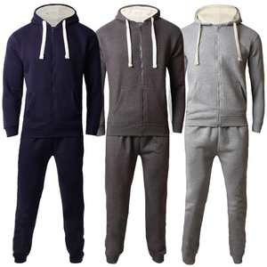 Ensemble de survêtement complet en polaire pour homme, avec capuche zippée, pantalon de jogging, ensemble de survêtement deux pièces pour homme - Product Image 3