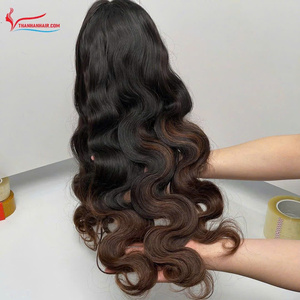 Best Selling wig steam <b>body</b> <b>wave</b> human hair middle lace closure wig natural brown color hair for women style raw hair vendor - Product Image 5