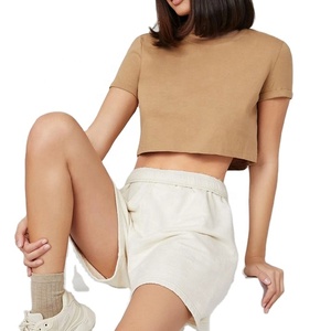 Custom Vendors Summer Sexy <b>Women's</b> O Neck Streetwear Short Sleeve Slim Fit Tees Crop <b>Tops</b> <b>Women</b> Casual T Shirts - Product Image 1