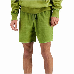 Ensemble sweat à capuche et short pour homme de qualité supérieure, en molleton français surdimensionné, effet délavé vintage, fabriqué au Pakistan - Product Image 4