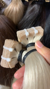 High Quality Straight Tape-in Hair Extension Ombre PLA01 Color - Product Image 4