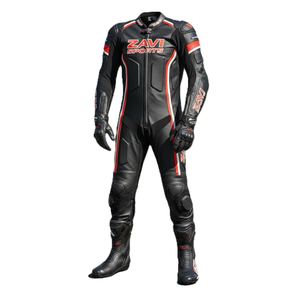 Combinaison de course en cuir pour moto de haute qualité, vêtements de sport respirants, anti-UV, imperméables, coupe-vent, dernière marque Zavi Sports - Product Image 1