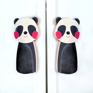 Nuevas Tiradores de Cajón de Madera de Acacia para Niños, Forma de Panda, Tiradores Decorativos de Alta Calidad para Muebles de Madera - Product Image 1
