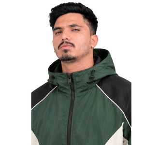 <b>Men</b> Hooded Color Block Windbreaker <b>Jacket</b> Casual Outdoor Sport <b>Track</b> <b>Jacket</b> Full Zip Polyester Autumn Wear - Product Image 5