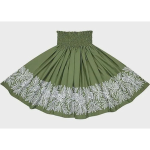 Vestido Maxi de Algodón 100% Ligero, Casual, con Bordado Floral Tropical Hawaiano, para Mujer - Product Image 1