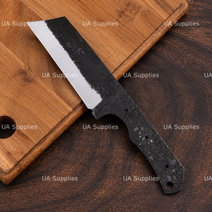 UA Supplies Hand Forged High Carbon Steel Bull <b>Cutter</b> Straight <b>Edge</b> Hunting Woodworking Knife Steel Handle 10 in Overall Length - Product Image 5