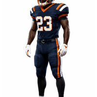 Conjunto de Uniforme de Fútbol Americano Personalizado, Jersey con Impresión por Transferencia de Calor, Nombre del Equipo, Número, Kit Deportivo, Parte Delantera de Secado Rápido