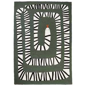 High Quality Hand Tufted Woolen Area Rug Low Pile Stain Resistant Modern Living Kitchen Office Prayer by INDIAN TEXTILES - Product Image 2