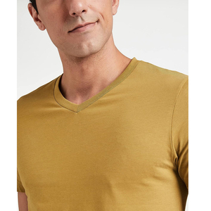 เสื้อยืดคอกลมแขนสั้นผู้ชายผ้าฝ้ายแท้ 100% แบบสั่งทำ OEM สีทูโทนด้านหน้า ระบายอากาศได้ดี แห้งเร็ว ทรงปกติ เหมาะสำหรับออกกำลังกาย - Product Image 2