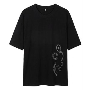 Camiseta Oversize de Algodón Pesado para Hombre, Estilo Urbano, con Hombros Caídos, Estampado Personalizado, Venta al por Mayor, Proveedor de Camisetas Vintage en Grandes Cantidades - Product Image 1