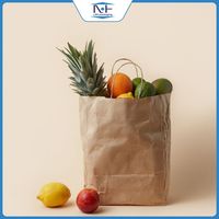 Pochette à fond plat réutilisable en papier kraft/CPP avec fermeture éclair, pour le stockage général en détail, recyclable, pour graines, épices, bonbons, petits cadeaux