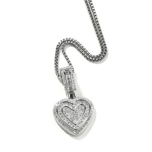 Nuevo Collar con Colgante de Corazón de Diamantes, Estilo Hip Hop, Diseño Exclusivo, Corazón de Azúcar - Product Image 3