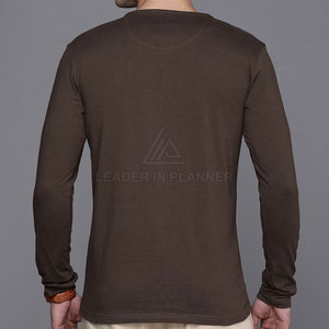 T-shirts à manches longues de dernière génération, vêtements de mode pour hommes, t-shirts à manches longues de couleur unie pour adultes - Product Image 2