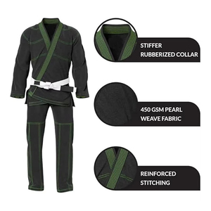 ชุดยิวยิตสู BJJ Gi คุณภาพสูง ผ้าฝ้ายยืด 100% สำหรับฝึกศิลปะการต่อสู้ รับผลิตแบบ OEM ODM - Product Image 5