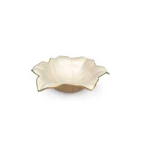 Boat-Shaped Stainless Steel Asian Zen Design <b>Chocolate</b> Tray Snack Platter Rippled Wave Edge Dishwasher Safe Lightweight-Luxury - Product Image 5