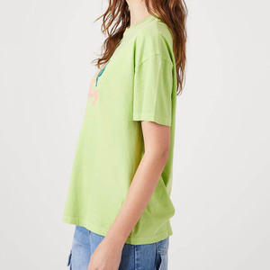 Camiseta Verde Extra Grande con Estampado de Cactus, Manga Corta, Cuello Redondo, Informal, para Hombre, Tejido de Punto, Algodón - Product Image 2