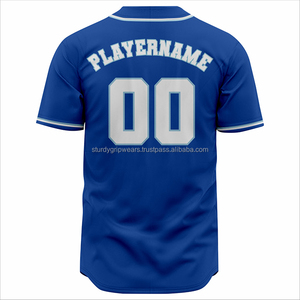 Maillot de baseball personnalisé avec votre propre logo, respirant, extensible, antibactérien, séchage rapide, col en V, tissu de haute qualité - Product Image 6