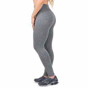 High Waisted Purple Yoga <b>Leggings</b> Women Solid Color Four Way Stretch Compression Breathable Spandex/<b>Nylon</b> Pockets Seamless - Product Image 3