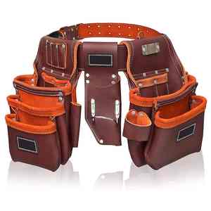 Sac à outils professionnel de qualité supérieure avec ceinture à vendre, ceintures porte-outils en cuir PU de qualité supérieure pour hommes - Product Image 6
