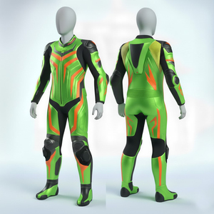 Traje de Carreras de Karts Transpirable 2026 para Adultos y Niños, Trajes Cómodos para Niños, Chaquetas de Motocicleta de Cuero Genuino - Product Image 1