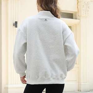 Sudadera Deportiva para Mujer, Talla Grande, Lavado Ácido, Manga Larga, Algodón, Estilo Casual, Otoño 2026 - Product Image 2
