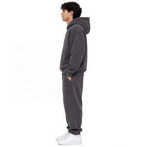 Sudaderas con Capucha de Alta Calidad de 400 GSM, 100% Algodón, Conjunto Deportivo de Dos Piezas, Estilo Casual Urbano, Proveedor ODM OEM - Product Image 4