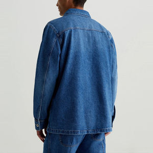 Wholesale Men Streetwear Winter <b>Denim</b> <b>Jacket</b> Breathable Front Logo Premium Quality Casual Cotton - Product Image 3