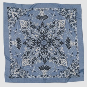 Foulard carré en coton décontracté, bandana imprimé numérique personnalisé, foulard de tête unisexe de haute qualité pour toutes les saisons - Product Image 3