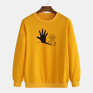 Sweat-shirt basique à col rond pour homme, hautement recommandé, en coton mélangé, style streetwear, sweat-shirt personnalisé imprimé à l'écran - Product Image 5