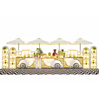 Installation luxueuse d'un buffet de mariage