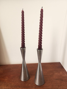 Metal Taper Candlestick Holder Brushed Aluminum Wedding Party Table Decor Home Decoration - Product Image 2