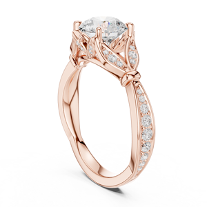 แหวนแต่งงานแฟชั่นดีไซน์เนอร์จาก Aries Jewel ทองคำขาว 14K VS1 สี E เพชรทรงกลม 1.50 กะรัต เพชรเพาะเลี้ยงในห้องปฏิบัติการ IGI แหวนหมั้น - Product Image 4