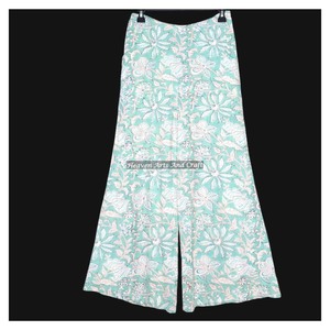 Breathable <b>Summer</b> Palazzo <b>Pants</b> For Women Customized Loose Fit Wide Leg Cotton Office Trousers With Flare Design #1 Hot Selling - Product Image 4