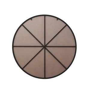 Specchio da parete con cornice circolare in metallo nero da 39 pollici specchio per bagno soggiorno camera da letto con elegante decorazione murale - Product Image 3