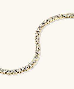 Pulsera de Diamantes de Laboratorio Plateados para Mujer, Color DEF, 4 Quilates, Corte Brillante Redondo, Vala Brothers, 12 Gramos, Proveedor, Exportación, Venta al por Mayor - Product Image 4