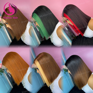 Schneller Versand Premium Mirror Bone Straight Unverarbeitete rohe vietnam esische Haar verlängerungen Glueless Human <span class=keywords><strong>Hair</strong></span> Perücken HD Lace Perücken - Product Image 2