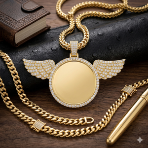 Unisex Hiphop Memorial Picture <b>Pendant</b> 925 <b>Solid</b> Silver Yellow <b>Gold</b> Plated VVS VS Lab Grown Diamond Custom Photo Fine Jewelry - Product Image 6