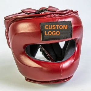 Best Selling Top Quality Winning Style Custom Colors Cowhide Leather Boxing Training Martial art Head Guard Gear - Product Image 1