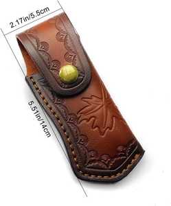 Bolso de Cuero Hecho a Mano de Alta Calidad, Multiusos, Altura Ajustable, Cierre con Botón Marrón Vintage, OEM Personalizado - Product Image 3