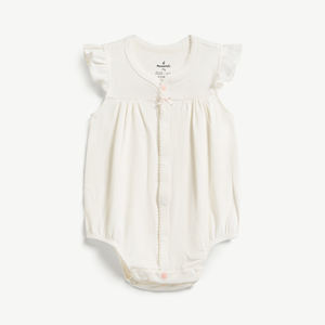 Body de Algodón Jacquard de Manga Corta con Broches para Bebé Recién Nacida, ODM Vietnam - Product Image 1