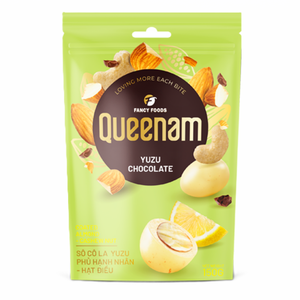 Dragee Chocolate, la Mejor Oferta, Fabricante Vietnam Global, Nueces de Almendra y Anacardo Cubiertas de Chocolate Yuzu, 150G, Bocadillo de Chocolate, HALAL, OEM/ODM - Product Image 1