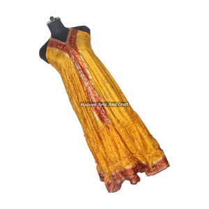 Vestidos Bohemios de Seda con Volantes Estilo Vintage para Mujer, Vestido Moderno Elegante para Cena, Sin Mangas - Product Image 5