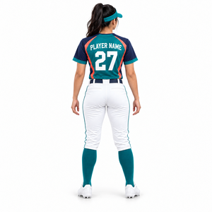 Uniformes de Softbol al por Mayor para Equipos Femeninos con Nombres y Números Personalizados, Camiseta de Manga Corta con Botones - Product Image 3