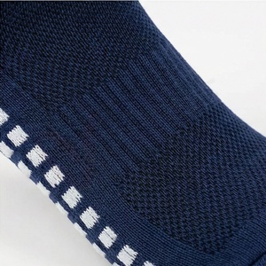 Chaussettes hautes pour hommes, couleur unie, tricotées, respirantes, en coton et élasthanne, style sport, automne, style classique - Product Image 5
