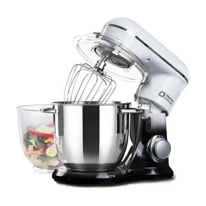 Robot pâtissier 5QT + 4.5QT avec deux bols, batteur à pétrir et fouet à œufs - Product Image 1