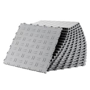 Confezione da 50 Piastrelle Incastrabili 12 X 12 X 0,53 Pollici per Pavimento del Garage, Antiscivolo con Texture su Entrambi i Lati, in PP per Miglioramento Pavimento Garage - Product Image 2